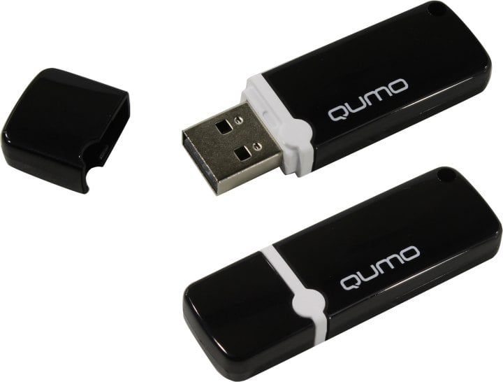 Флешка USB QUMO 64Gb USB 2.0 Optiva 02 Black, цвет корпуса черный (QM64GUD-OP2-black)