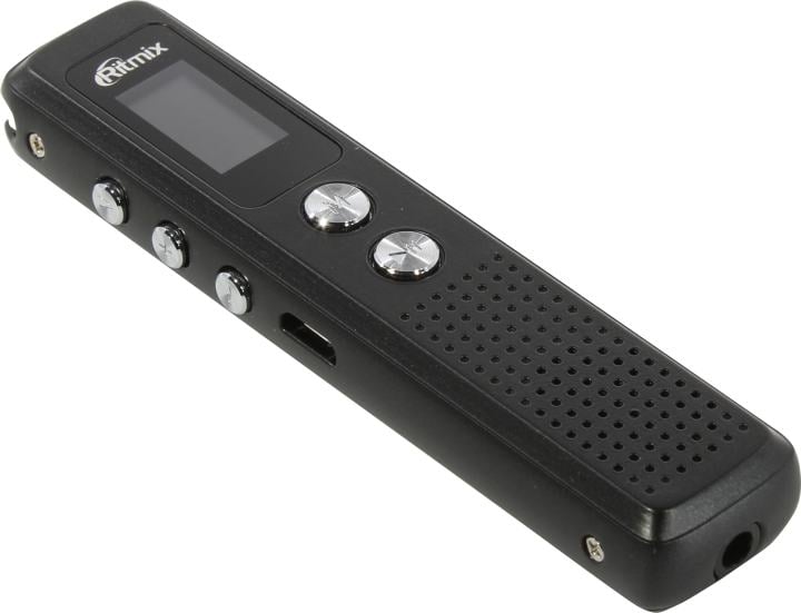 Ritmix <RR-120 4Gb Black> цифр. диктофон (4Gb, LCD,  USB,  Li-Ion)