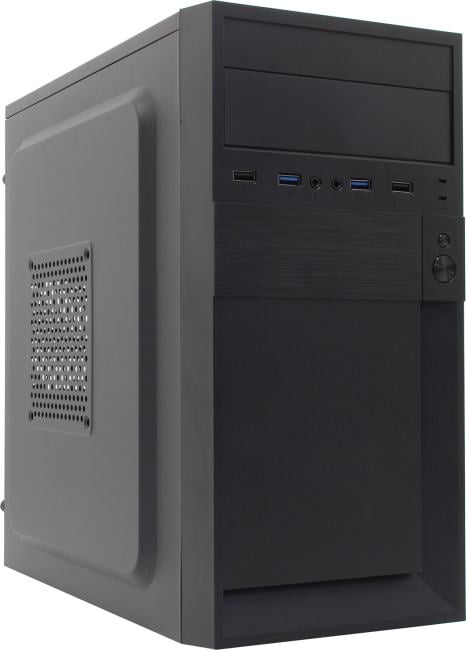 Корпус mATX Exegate BAA-105U2-01 (mATX, без БП, 2*USB+2*USB3.0, аудио, черный)