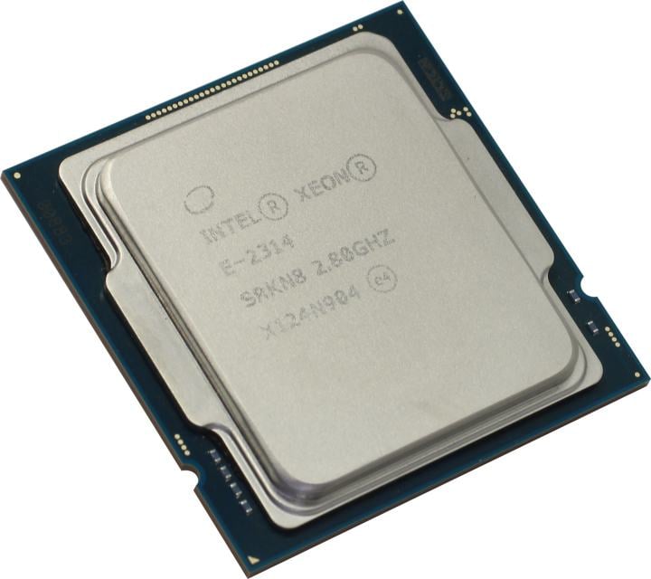 Процессор/ CPU LGA1200 Intel Xeon E-2314 (Rocket Lake, 4C/4T, 2.8/4.5GHz, 8MB, 65W) OEM (clean pulled)