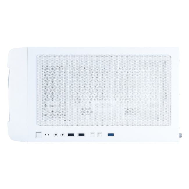 D4-M-WH-2F7-14-W-1F7-W Корпус 1STPLAYER DK D4-M ARGB White / mATX / 2x140mm ; 1x120mm ARGB fans /