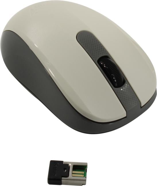 Genius Wireless Silent Mouse <NX-8008S White+Gray> (RTL)  USB 3btn+Roll (31030028403)