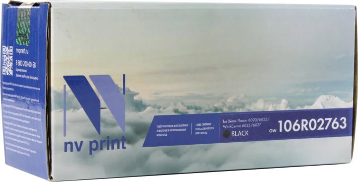 Картридж NV-Print аналог 106R02763 Black для Xerox  Phaser  6020/6022,  WorkCentre 6025/6027
