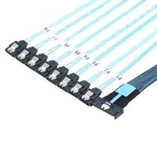 Кабель JPC P5060BG10800-2, Slimline SAS x8 — 8x SATA, 0.8м