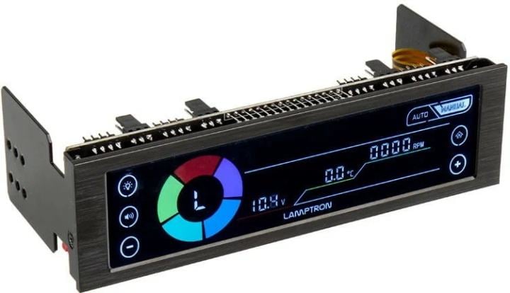 LAMP-CE420B Панель управления вентиляторами и подсветкой Lamptron Fan&Lights  Controller-CE420  Black