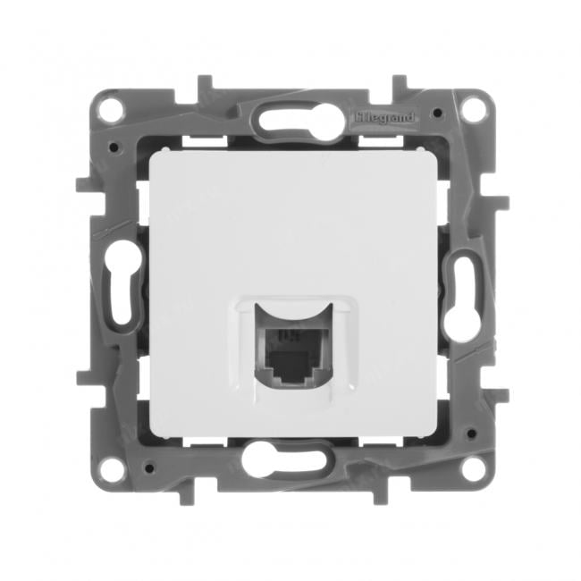 Розетка RJ-11, белый, Legrand Etika (672240)