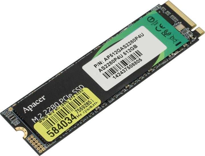 SSD 512 Gb M.2 2280 M Apacer <AP512GAS2280P4U(-1)>