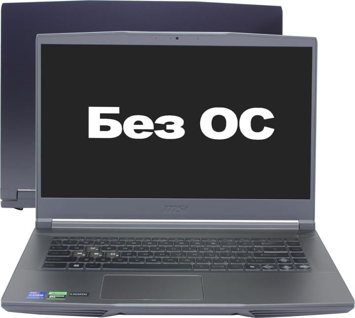 Ноутбук MSI Thin 15 B13VE-3200XRU Core i7 13620H 16Gb SSD512Gb NVIDIA GeForce RTX4050 6Gb 15.6" IPS FHD (1920x1080) FreeDOS grey space WiFi BT Cam (9S7-16R831-3200)