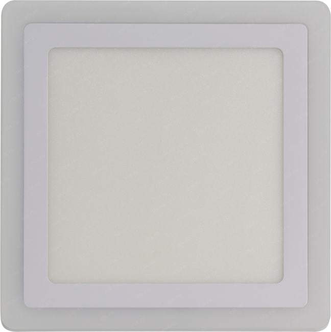 Светильник Smartbuy SBLSq1-DLB-18-3K-B Накладной (LED) светильник Квадрат с синей подсветкой DLB 18w/3000K+B/IP20