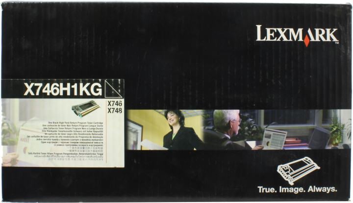 Картридж лазерный Lexmark X746H1KG черный для Lexmark X746de\nLexmark X748de\nLexmark X748dte 12к