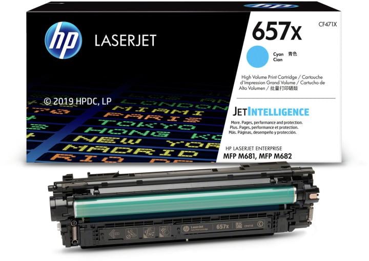 Картридж лазерный HP CF471X, для HP Color LaserJet Enterprise Flow M681z/M682z/M681dh/M681f, голубой, 23000 стр.