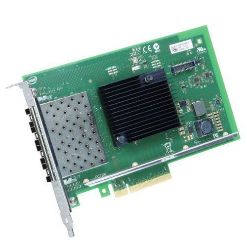 Сетевой адаптер Intel Ethernet Converged Network Adapter X710-DA4, 10Gb Quad Ports SFP+, open optics, transivers not included, LP and FH brackets included (analog X710DA4G2P5, X710DA4FHBLK, EX710DA4G1P5)