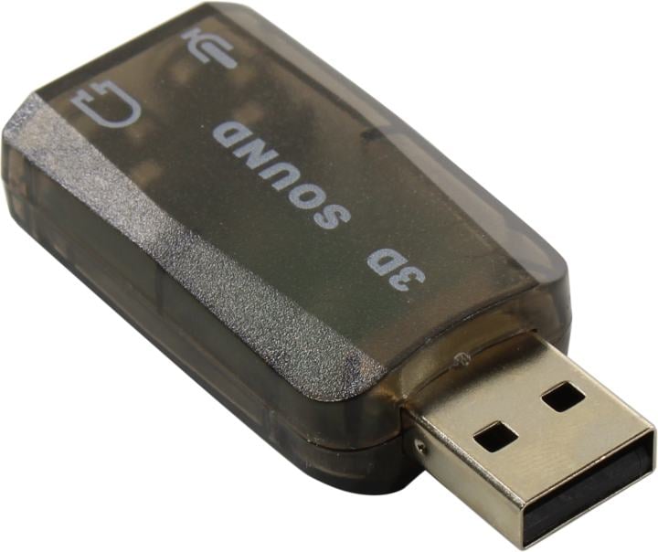 Звуковая карта USB Exegate EX294787RUS EX-AU-01N для подключения гарнитуры к USB порту