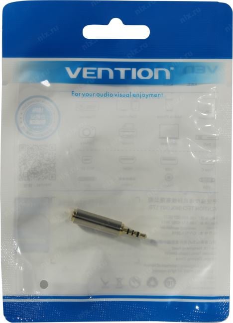 Vention <VAB-S02> Переходник Jack2.5-M  -->  Jack3.5-F
