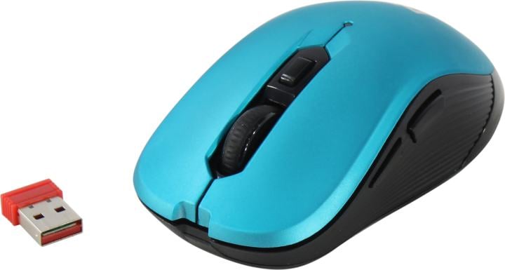 Defender Wireless Optical Mouse <Gassa MM-105 Turquoise>  (RTL)  USB  6btn+Roll <52102>