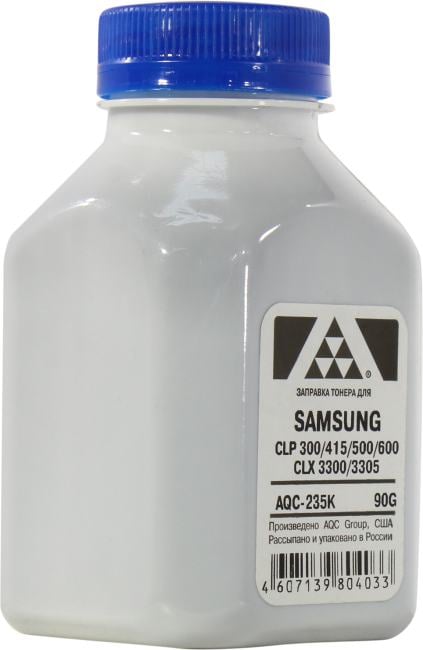 Тонер AQC AQC-235K SAMSUNG CLP 300/315/320/325/360/415/500/510/600/610/660/CLX3300/3305 Black фл. 90г AQC-США фас.Россия