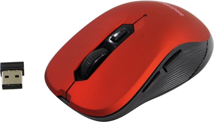 SmartBuy Wireless Optical Mouse <SBM-200AG-R> (RTL)  USB 6btn+Roll, беспроводная