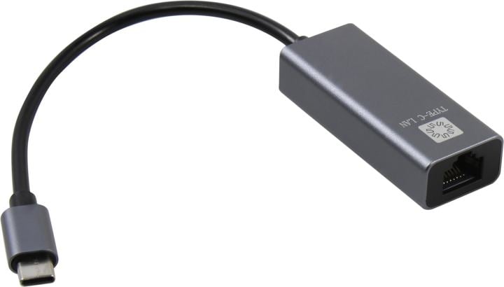 5bites Кабель-адаптер UA2C-45-16BK USB3.1 / RJ45 100MB / AL / GREY