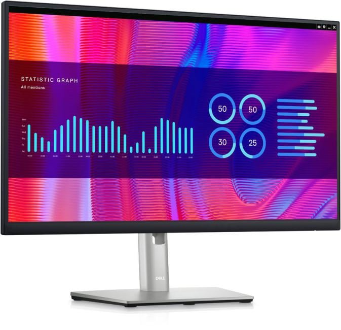 23.8"    ЖК монитор DELL P2423DE <567975> с поворотом экрана (LCD, 2560x1440,  HDMI,  DP,  USB3.2 Hub)