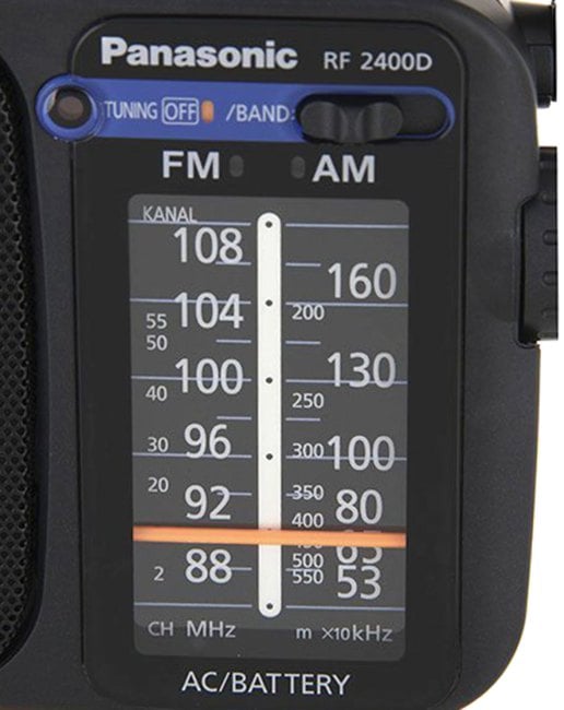Panasonic <RF-2400DEE-K Black>  (FM/AM,  4xAA/220V)