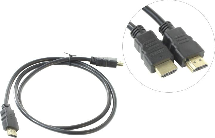 Exegate EX191098RUS Кабель HDMI (19M -19M) 1м Exegate, v1.4b, позолоченные контакты