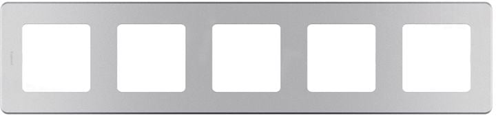 LEGRAND 673972 Рамка 5 постов INSPIRIA алюминий