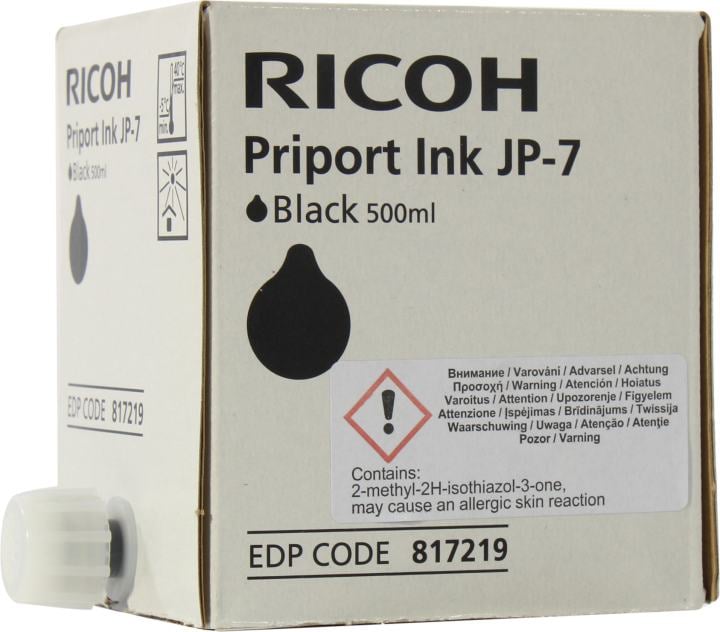 Краска Ricoh Priport JP-750 Inc (фл,500 мл) (o) JP-7/CPI-10 Black