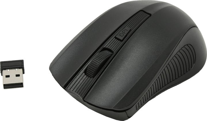 SVEN Wireless Optical Mouse <RX-300 Wireless Black>  (RTL) USB 3btn+Roll