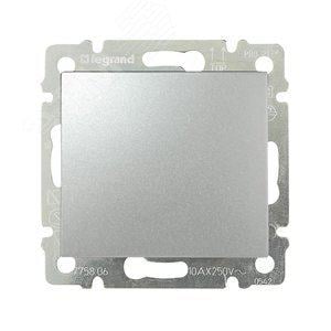 LEGRAND 770106 VALENA Переключатель одноклавишный на 2 направления в рамку алюминий