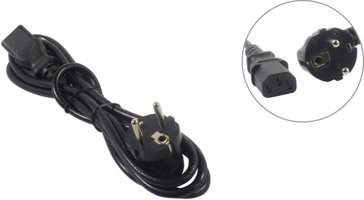 Power Cube <RPC-186BL PRO 1.8> Кабель компьютер - розетка 220V 1.8м  Европейский  стандарт