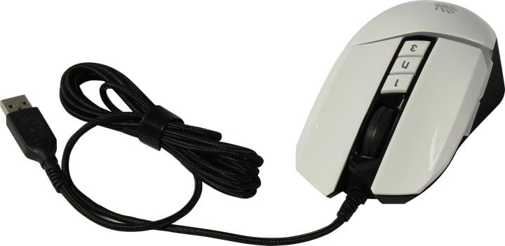 Bloody Gaming Mouse <W60 Max Panda White>  (RTL) USB 10btn+Roll