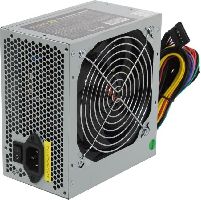 Exegate EX244555RUS-S Блок питания UN500, ATX, SC,12cm fan, 24p+4p, 6/8p PCI-E, 3*SATA, 2*IDE, FDD + кабель 220V с защитой от выдергивания