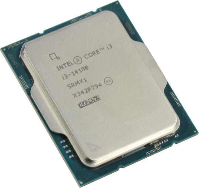 Центральный Процессор Intel Core i3-14100 OEM (Raptor Lake, Intel 7, C4(0EC/4PC)/T8, Performance Base 3,50GHz(PC), Turbo 4,70GHz, Max Turbo 4,70GHz, UHD 730, L2 5Mb, Cache 12Mb, Base TDP 60W, Turbo TDP 110W, S1700)