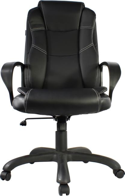 Кресло руководителя Бюрократ CH-839 черный Leather Black экокожа крестов. пластик