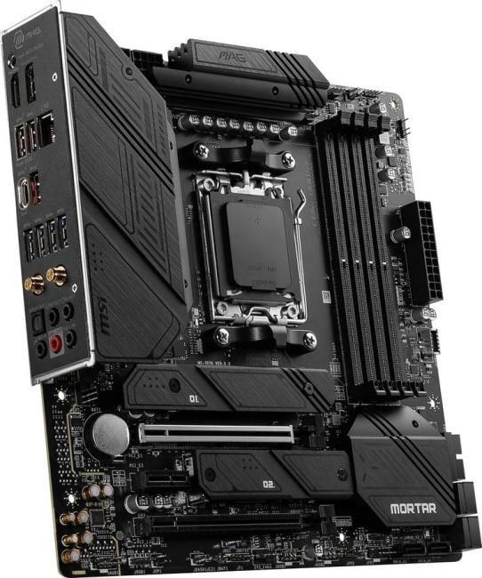 MSI MAG B650M MORTAR WIFI (RTL) AM5 <B650> 2xPCI-E HDMI+DP 2.5GbLAN+WiFi+BT SATA  MicroATX  4DDR5
