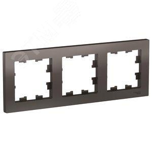 Schneider Electric ATN000603 Рамка  трехпостовая  ATLASDESIGN  универсальная мокко