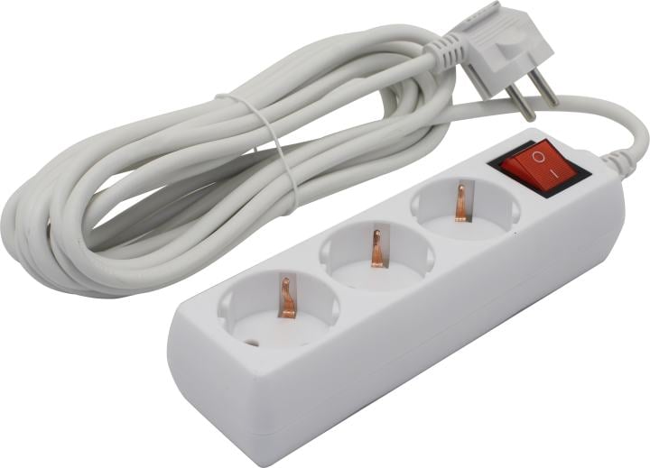 Сетевой фильтр Buro BU-SP5_USB_2A-B <5м> (6 розеток+2 USB)