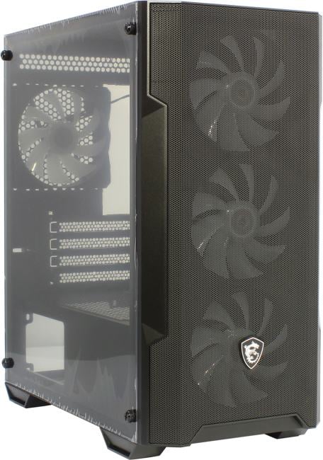 Корпус ПК без блока питания/ Case MSI MAG FORGE M100A, Mini-Tower, TG, 4x120mm ARGB, 2xUSB 2.0, 1xUSB 3.0, mATX, mITX Black