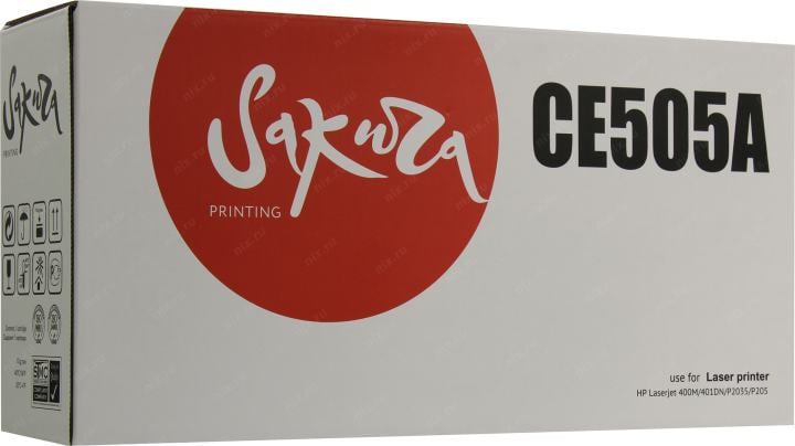 Картридж SAKURA CE505A для HP  LJ  400/401/P2035/P205