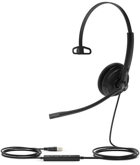 Гарнитура проводная Yealink UH34 Lite Mono  UC  черный