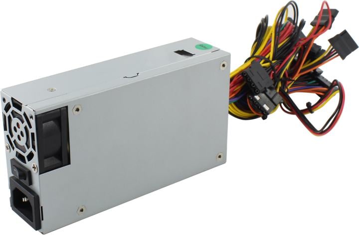 Exegate EX292562RUS Блок питания 250W ExeGate F250AS (Flex ATX, for ITX case, APFC, КПД 80% (80 PLUS), 4cm fan, 24pin, (4+4)pin, PCI-E, 3xSATA, 2xIDE)