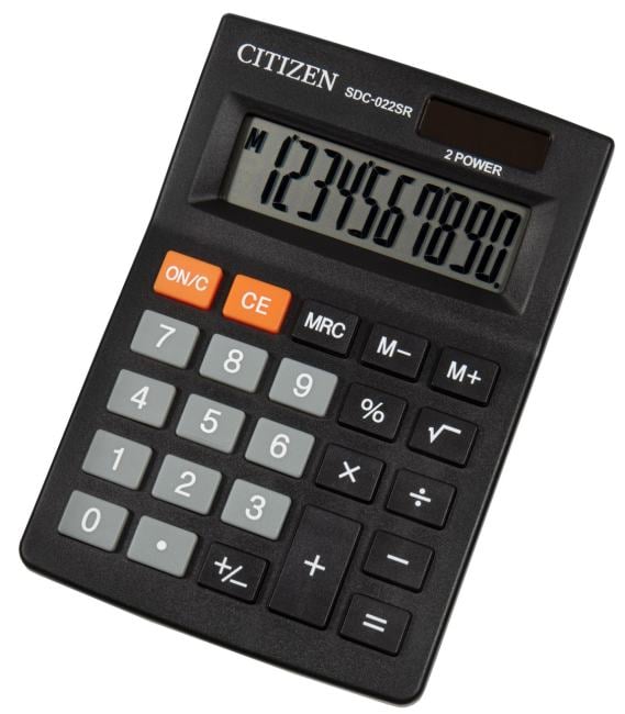 SDC-022SR Калькулятор бухгалтерский Citizen SDC022SR черный 10-разр.