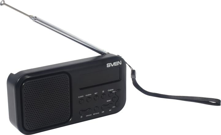 SVEN <SRP-50 Black> Портативный радиоприёмник (3W,  FM,  Li-Ion)