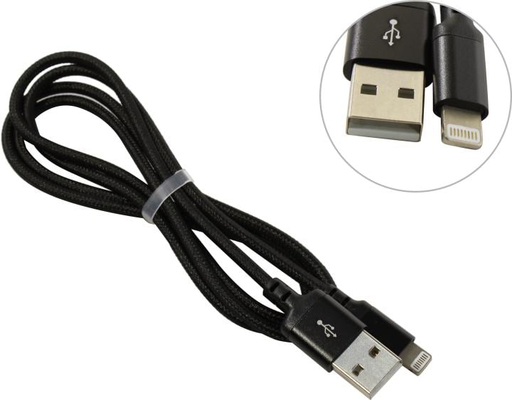 Hoco <X14 Lightning 1M Black> Кабель USB 2.0  AM-->Lightning  1м