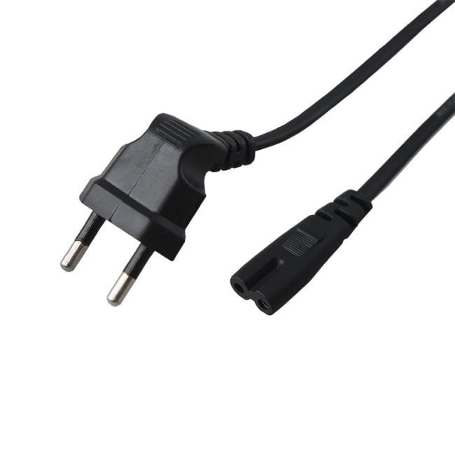 11-1103 Шнур сетевой, вилка угловая  СЕЕ 7/16 - разъем IEC 320 C7, кабель 2x0,5 мм?, длина 1,5 метра (PE  пакет)  REXANT