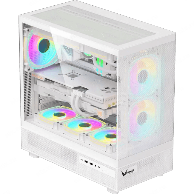 CRYSTAL Z8 W Корпус Formula Crystal Z8 белый без БП ATX 11x120mm 4x140mm 1xUSB3.0 audio bott PSU