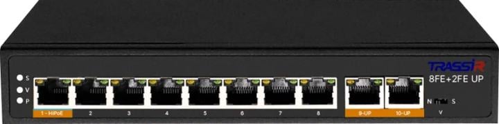 Коммутатор  Trassir TR-NS1110-120-8POE неуправляемый