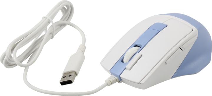 A4Tech FSTYLER Optical Mouse <FM45S Air Icy Blue>  (RTL) USB 7btn+Roll