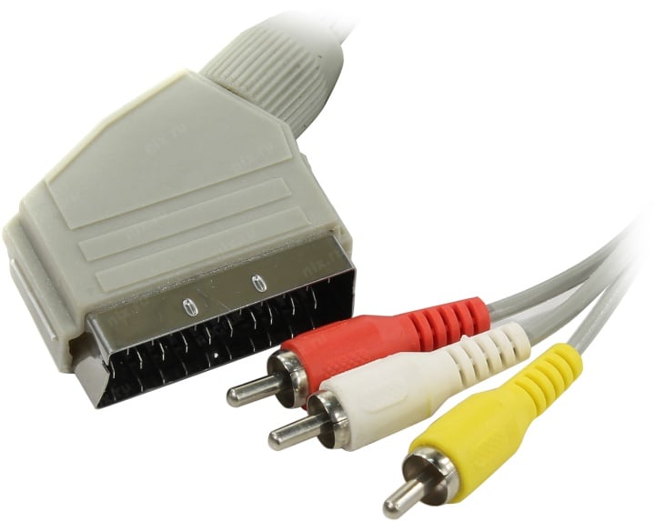 Smartbuy <KA518(-125)> Кабель SCART-M  --> 3RCA-M (1-1.8м)