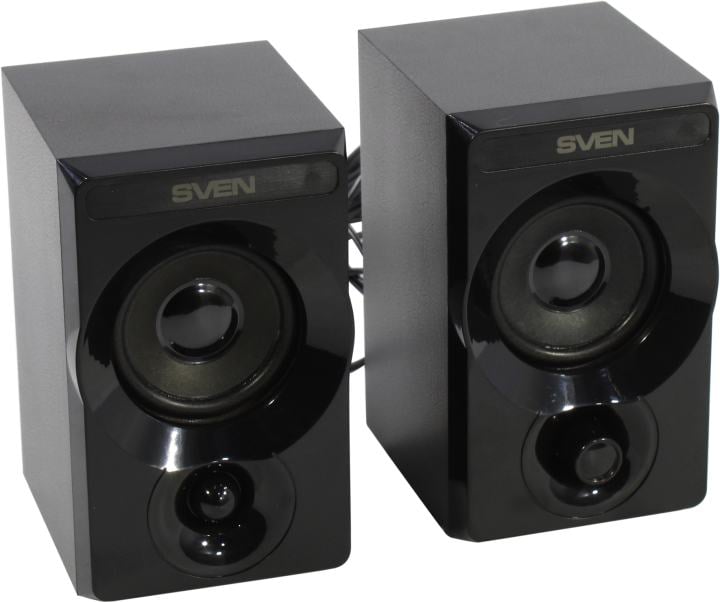 SVEN SPS-535, чёрный, акустическая система 2.0, USB, мощность 2x3 Вт(RMS)